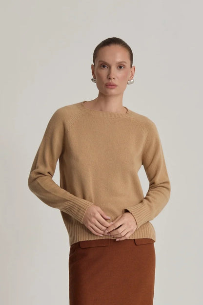 Beige Cashmere & Merino Wool Jumper