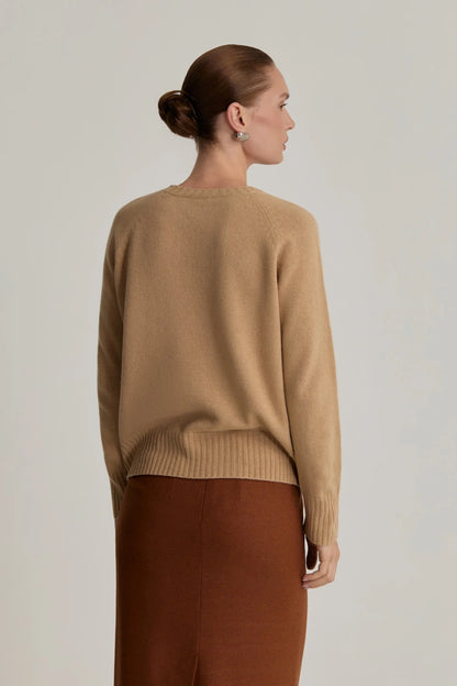 Beige Cashmere & Merino Wool Jumper