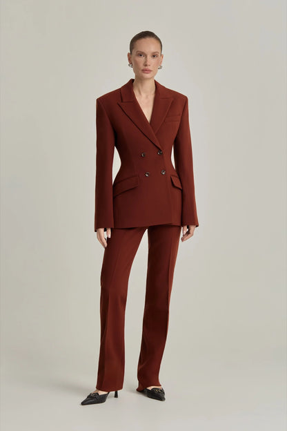 VERKHOVYNA Fitted Double-Breasted Jacket