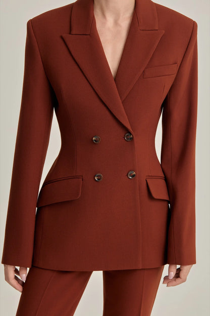 VERKHOVYNA Fitted Double-Breasted Jacket
