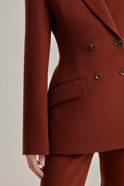 VERKHOVYNA Fitted Double-Breasted Jacket