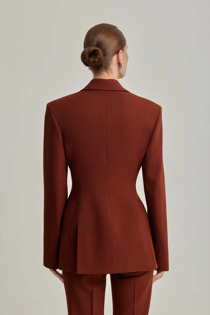 VERKHOVYNA Fitted Double-Breasted Jacket