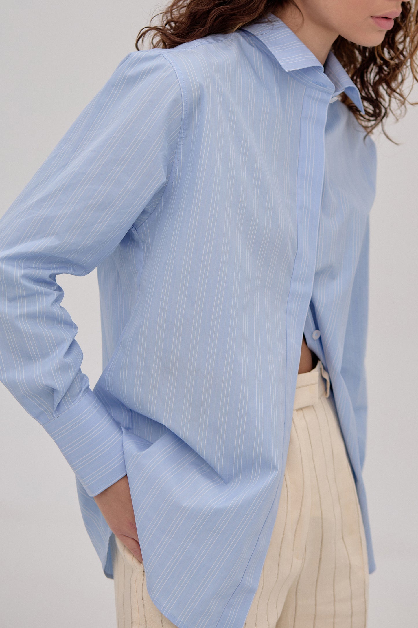 Blue Shirt with stripes