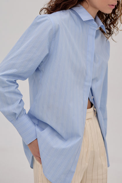 Blue Shirt with stripes