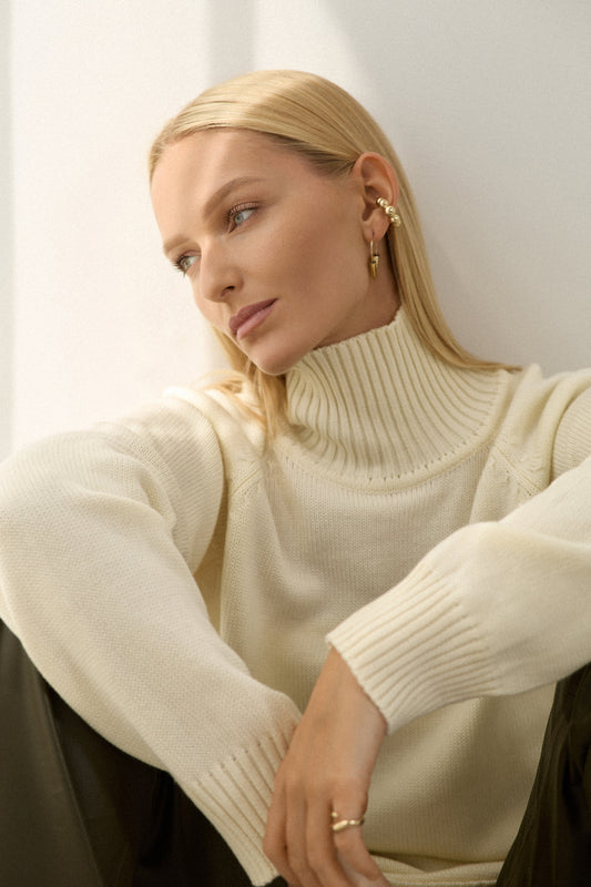 Светр Моніка кремового кольору