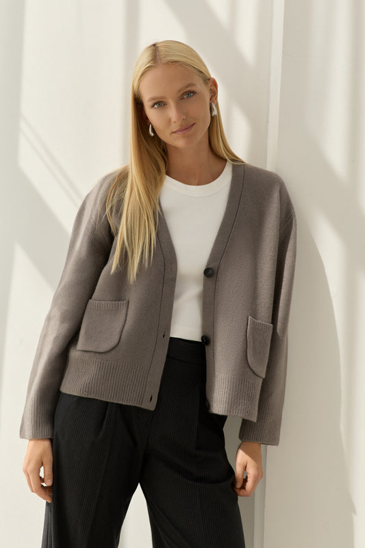 Dark Grey Cardigan Mary