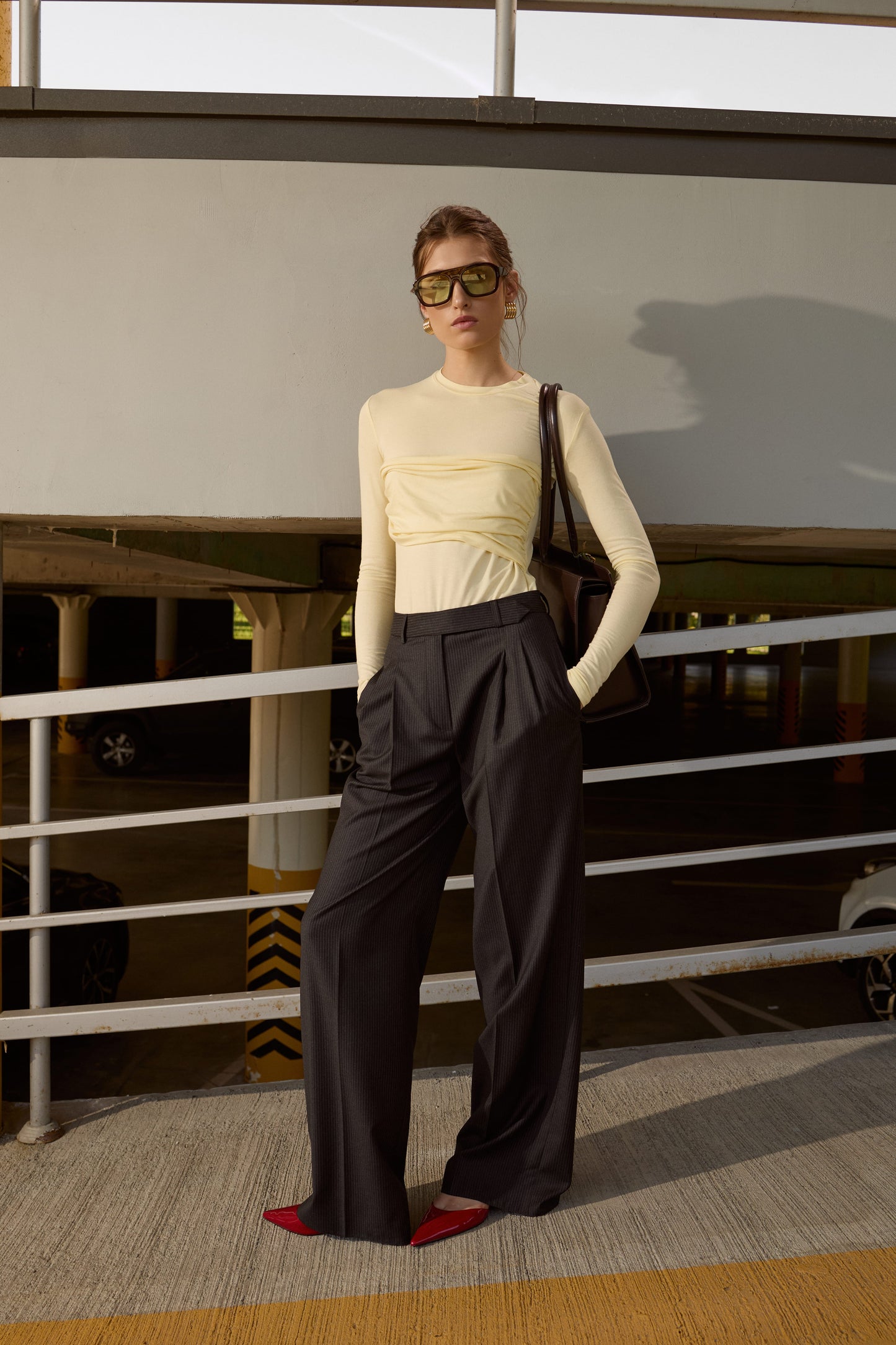 Лимонний лонгслів