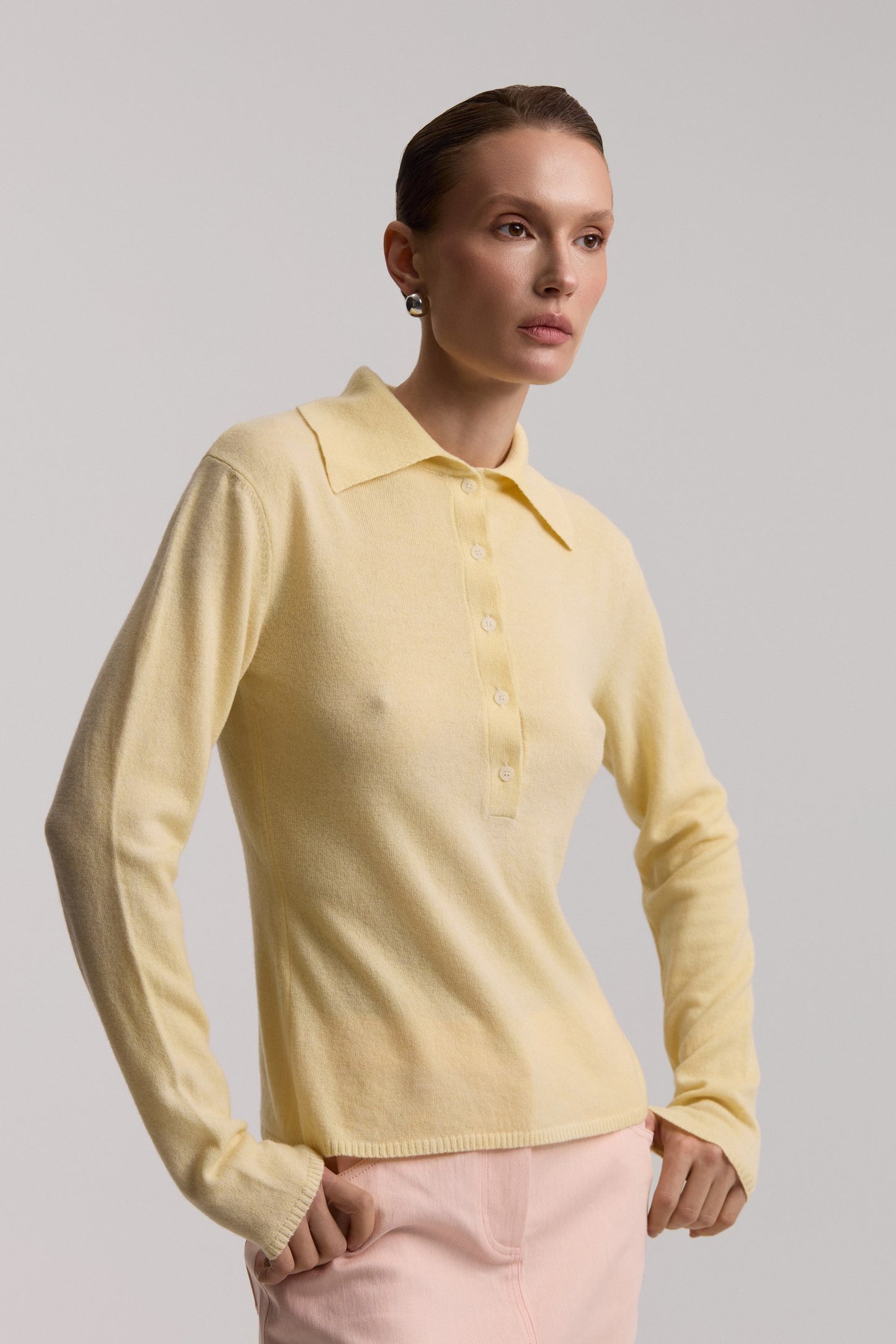 Yellow polo shirt
