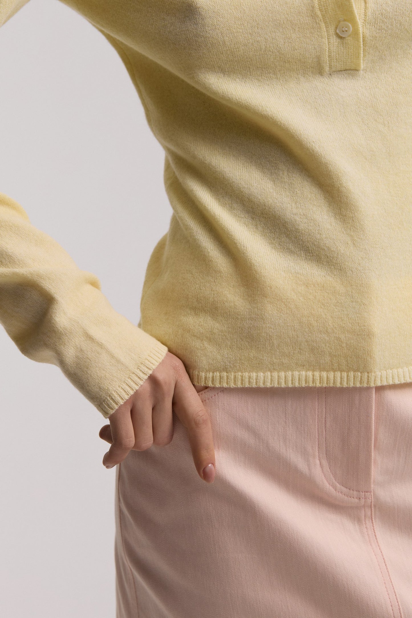 Yellow polo shirt