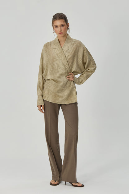 Chloe beige reptile jacket