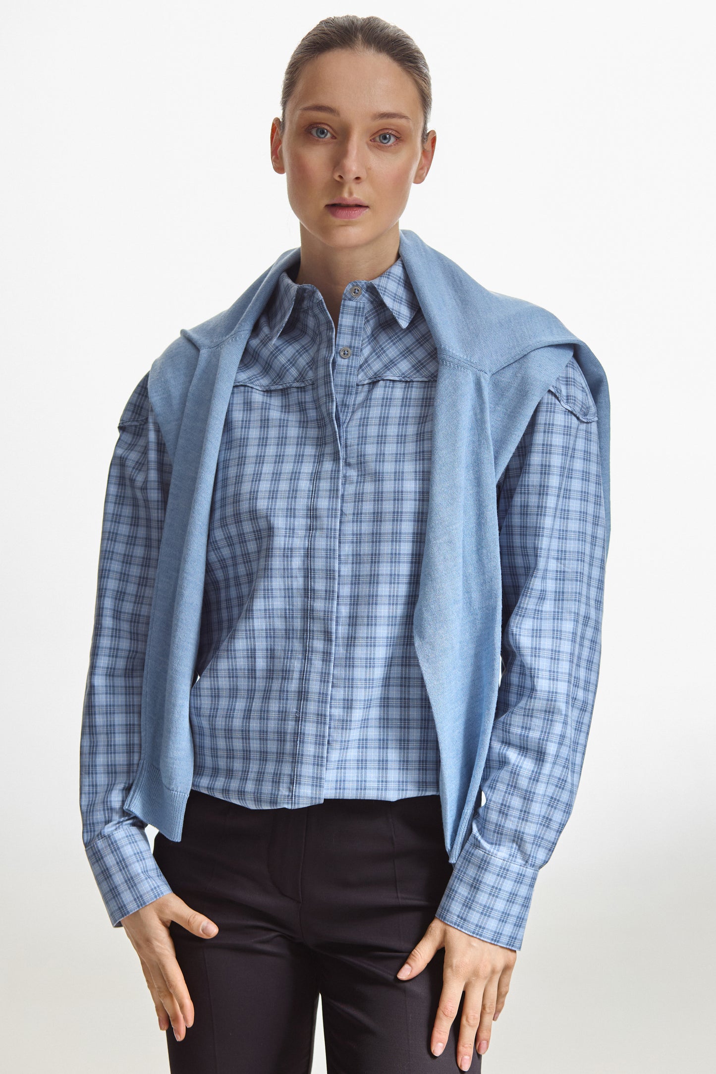 Blue Gingham Shirt