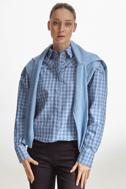 Blue Gingham Shirt