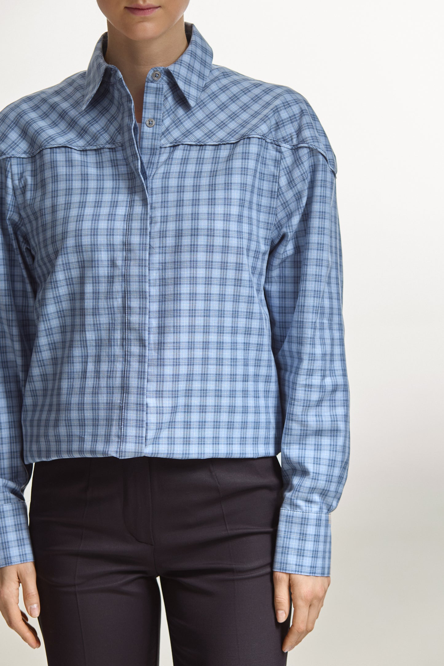 Blue Gingham Shirt