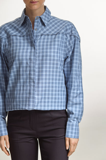 Blue Gingham Shirt
