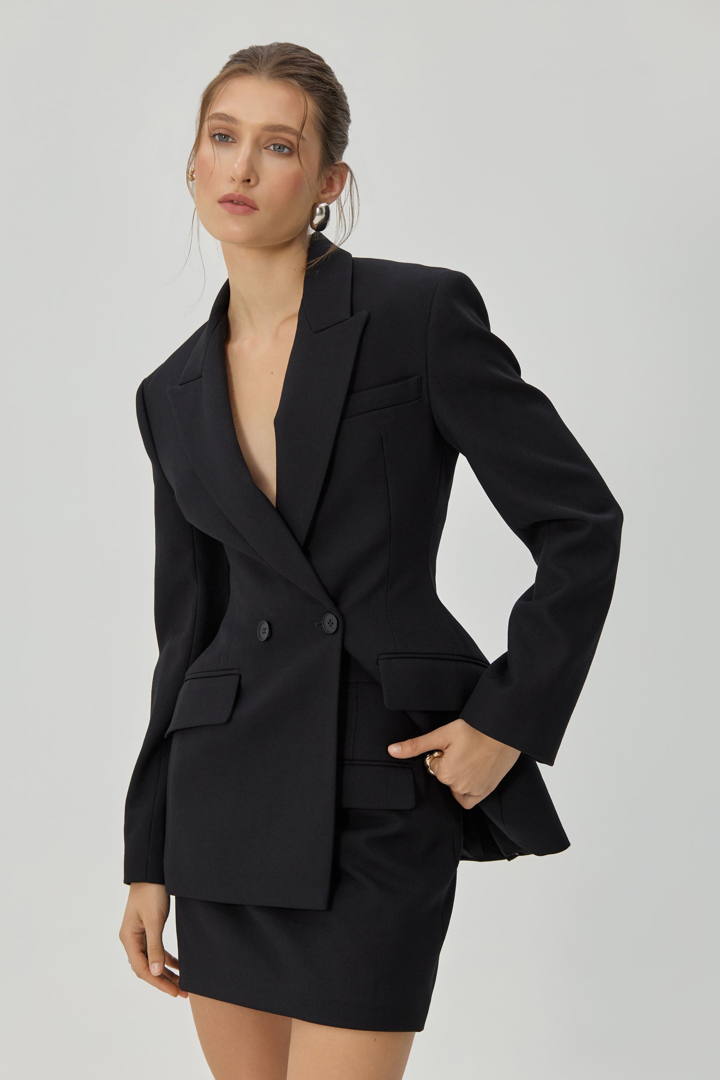 Black fitted jacket
