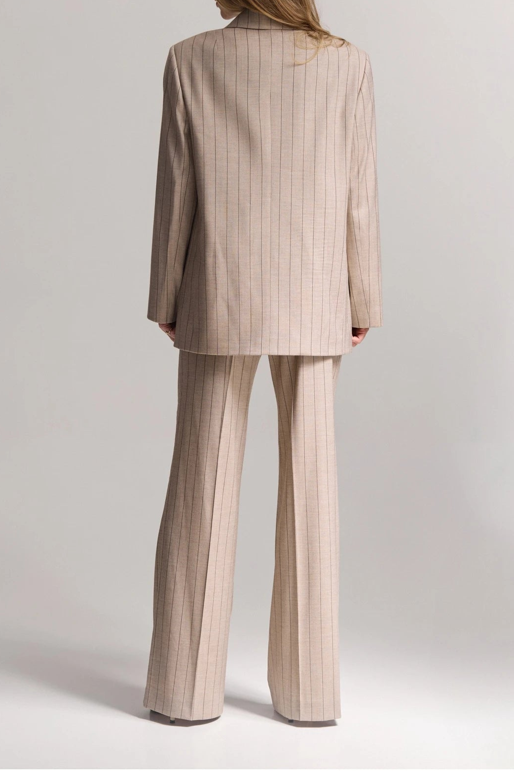 Hazelnut Pinstripe Trousers
