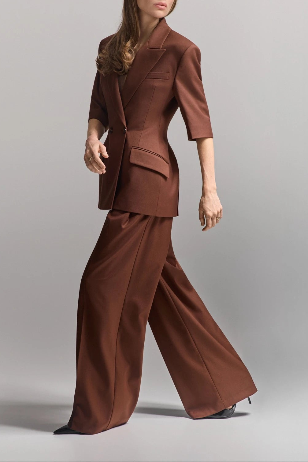 Nicole Trousers in Chocolate Shade
