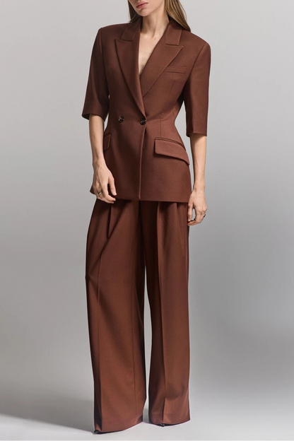 Nicole Trousers in Chocolate Shade