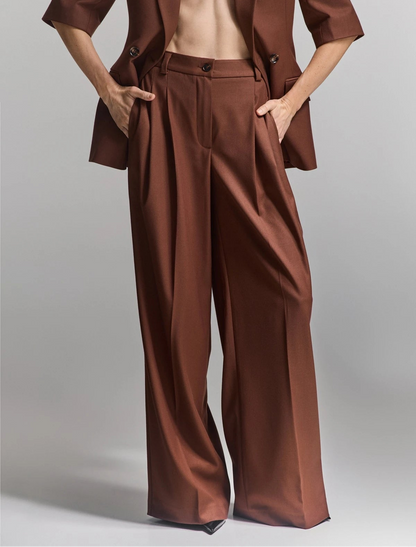 Nicole Trousers in Chocolate Shade