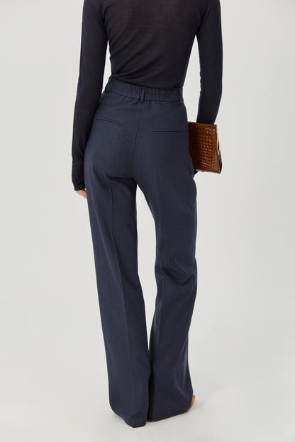 Wool trousers navy