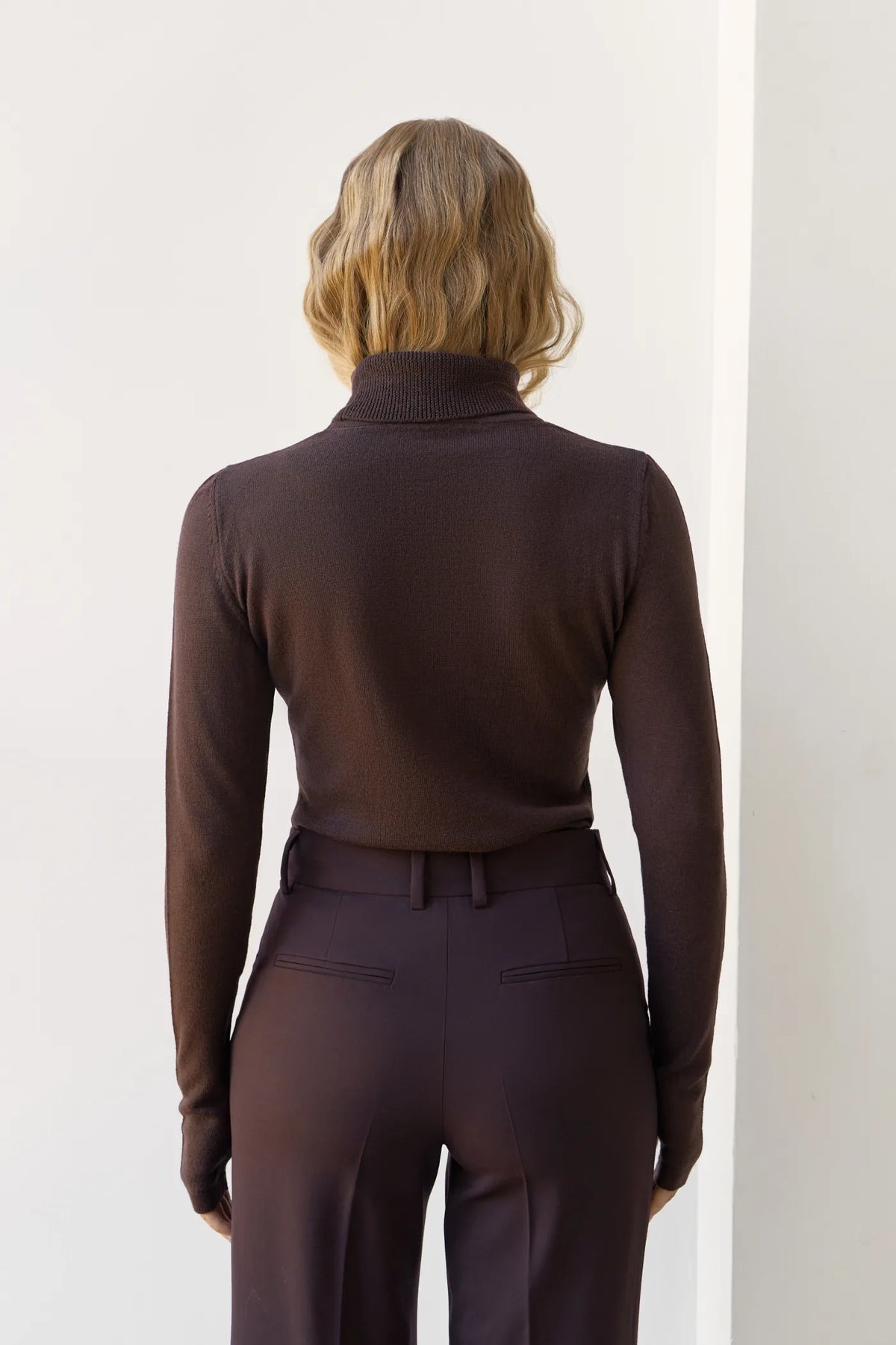 Prunelle sweater with a neck