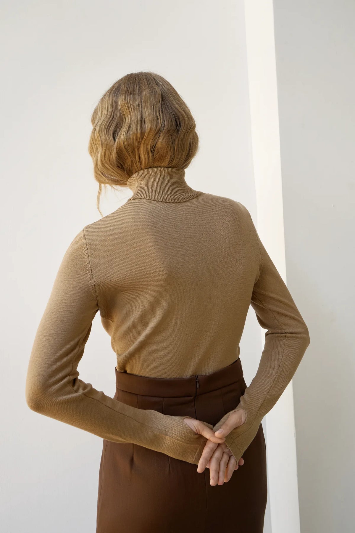 Prunelle sweater with a neck
