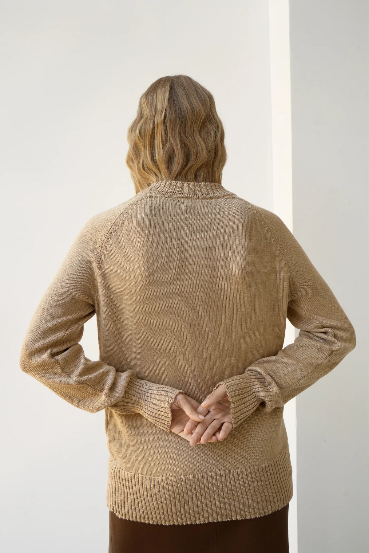 Prunelle sweater with a neck