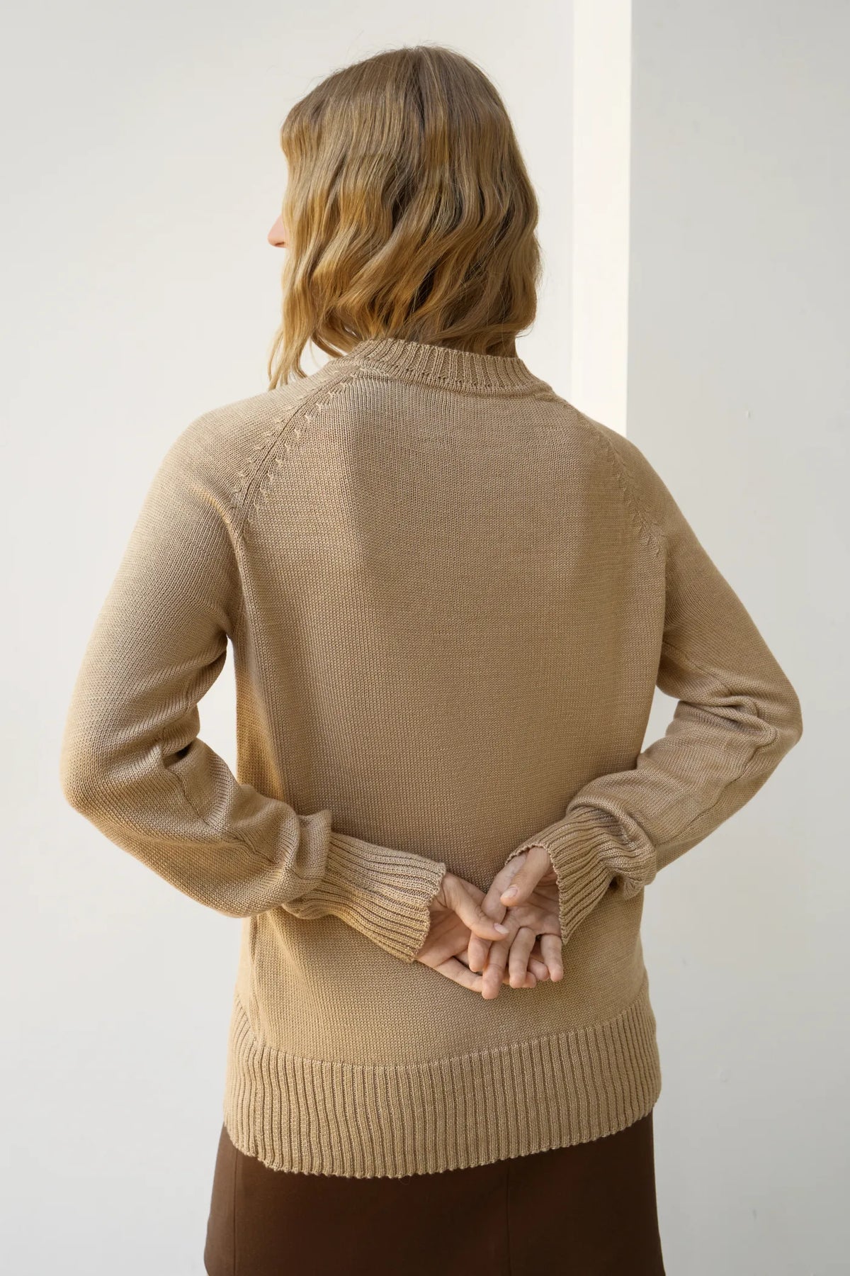 Prunelle sweater with a neck