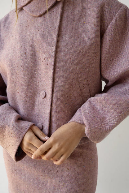 Cropped Bomber Jacket, Dusty Rose