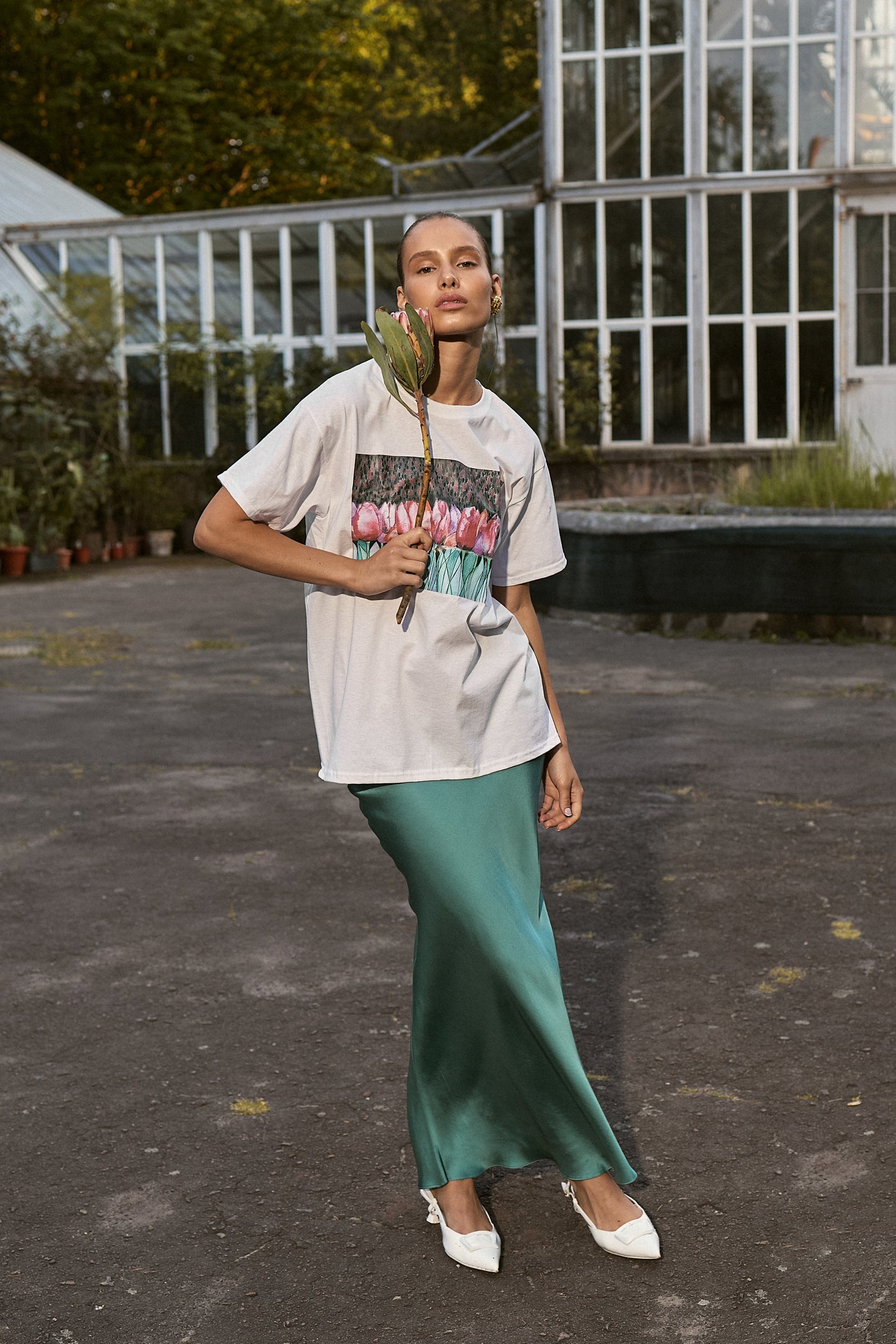 White Printed T-shirt