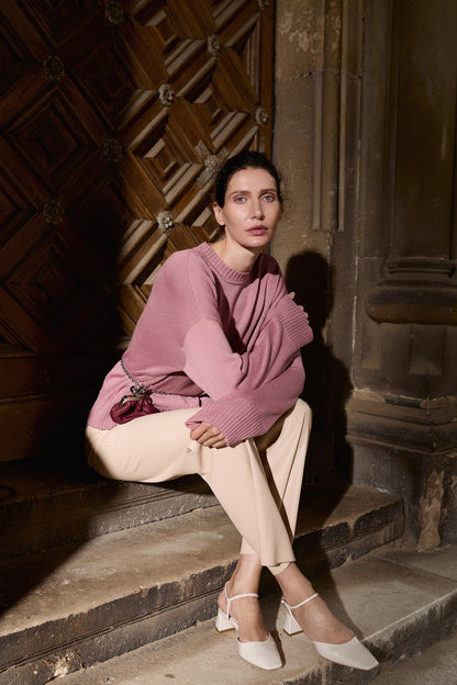 Dusty Rose Sweater Linda