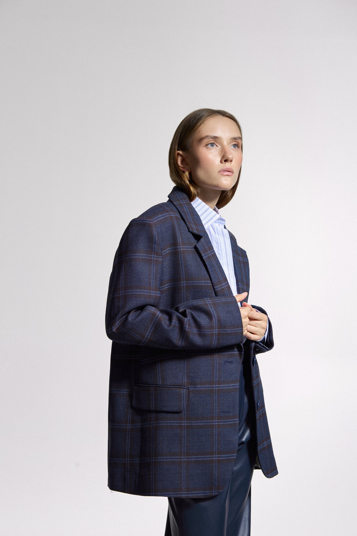 Blue checkered Jacket