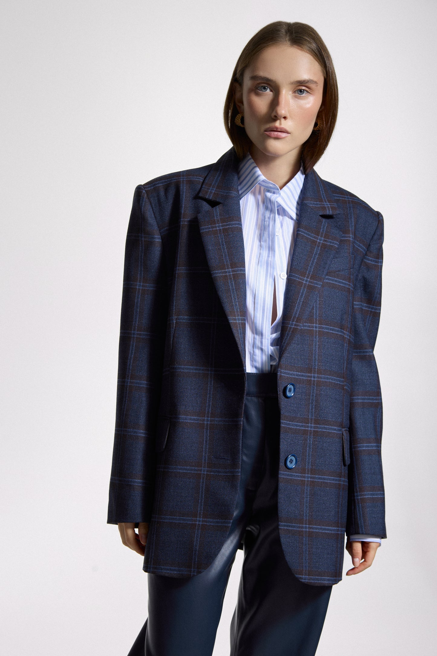 Blue checkered Jacket