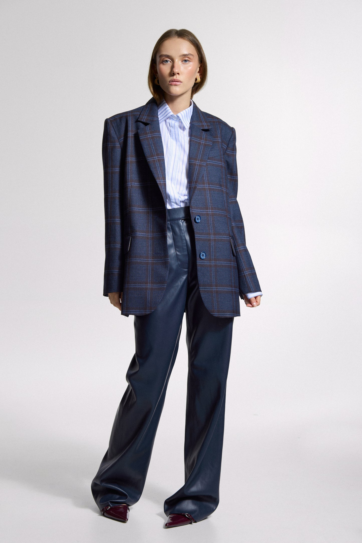 Blue checkered Jacket