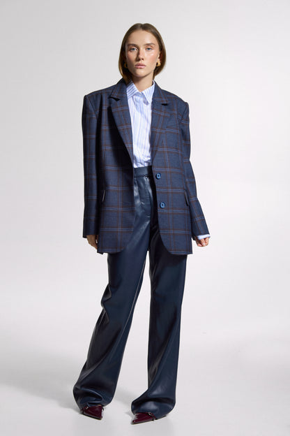 Blue checkered Jacket
