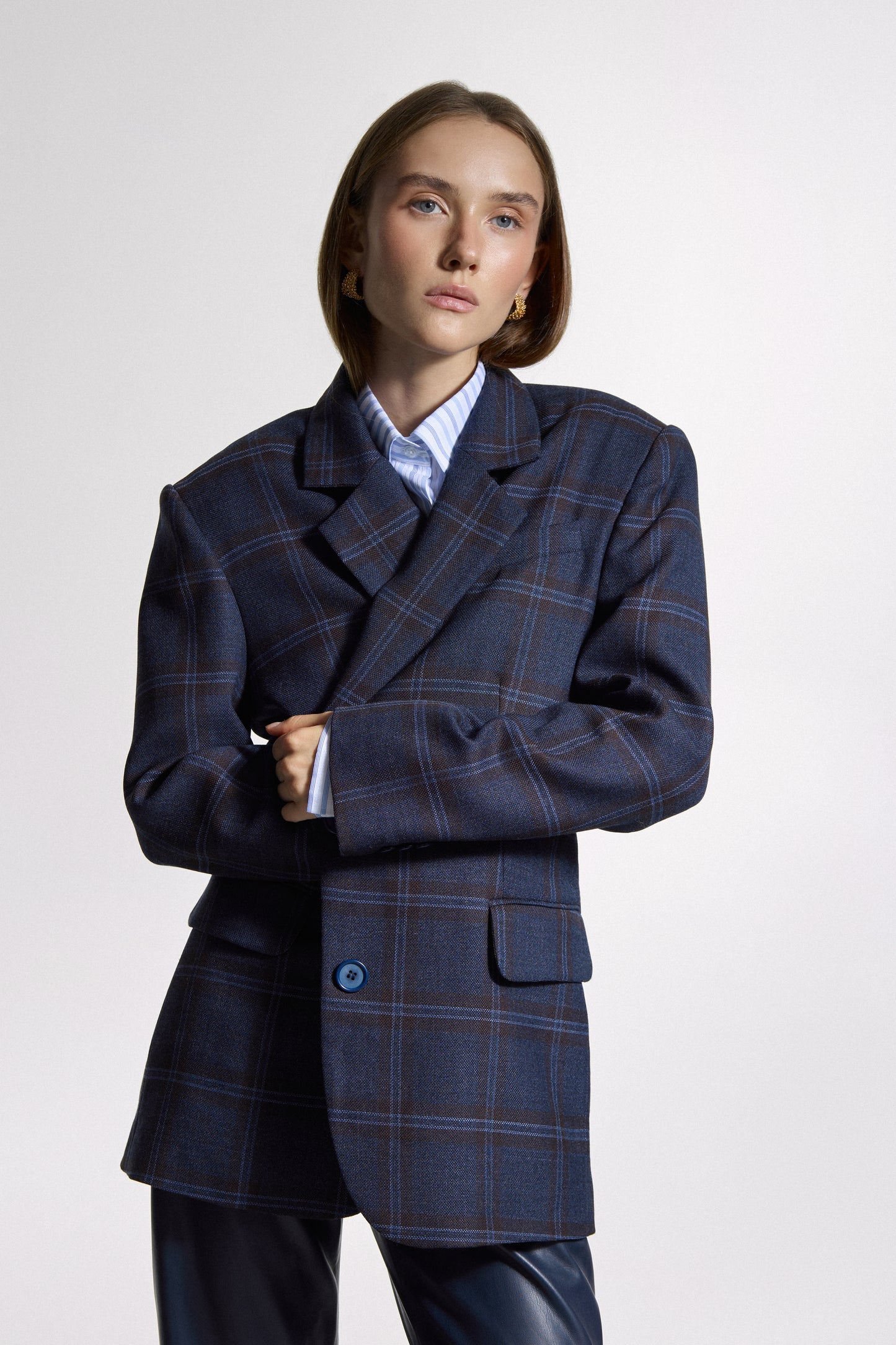 Blue checkered Jacket
