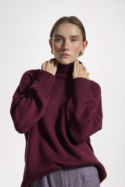 Maroon Sweater Monica