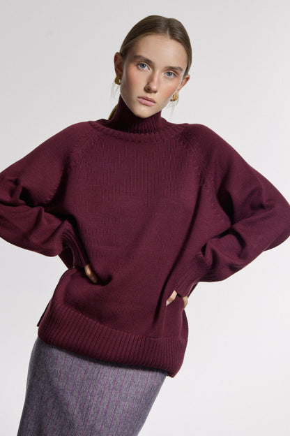 Maroon Sweater Monica