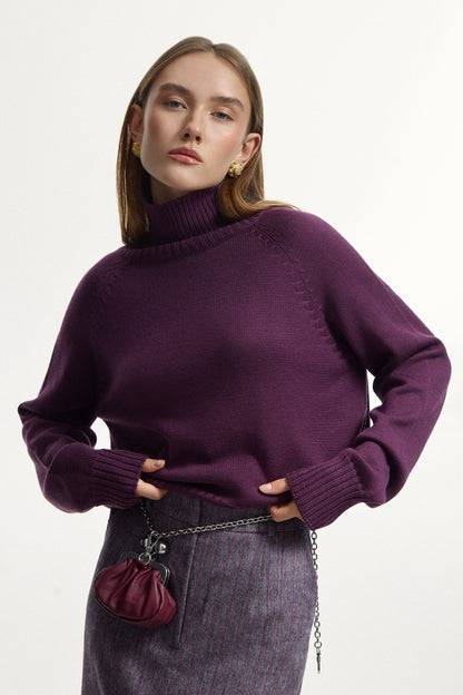 Сливовий светр