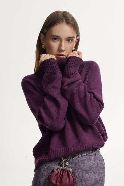 Сливовий светр