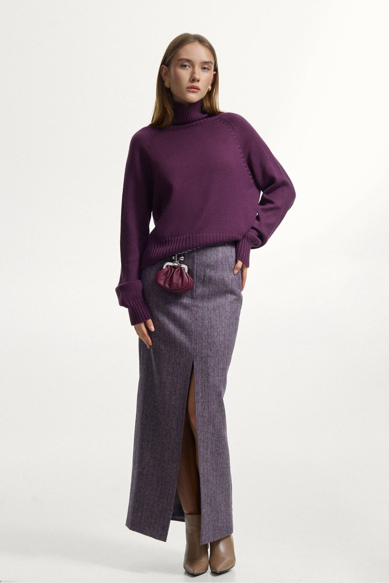 Сливовий светр