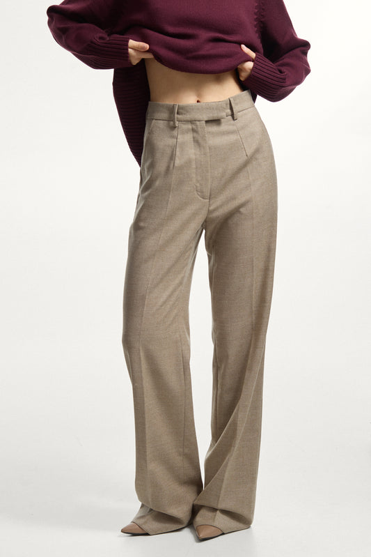 Light Beige Wool Pants