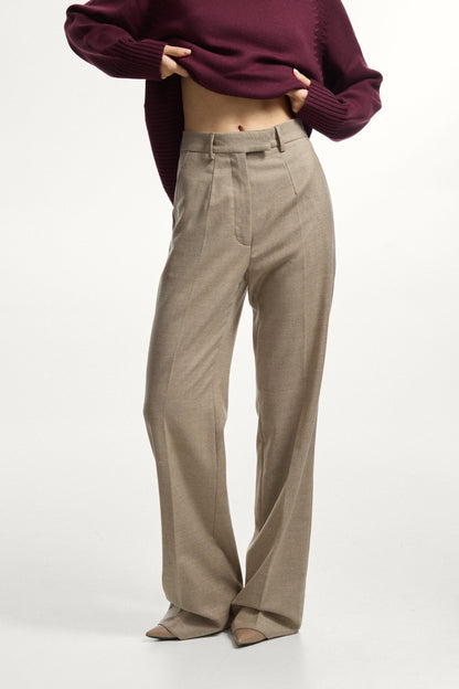 Light Beige Wool Pants