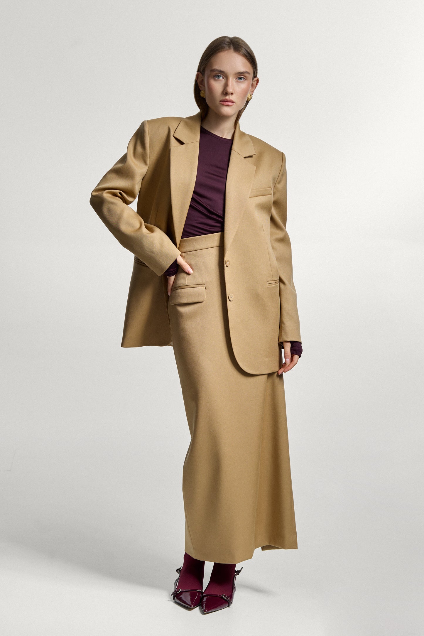 Beige Wool Jacket