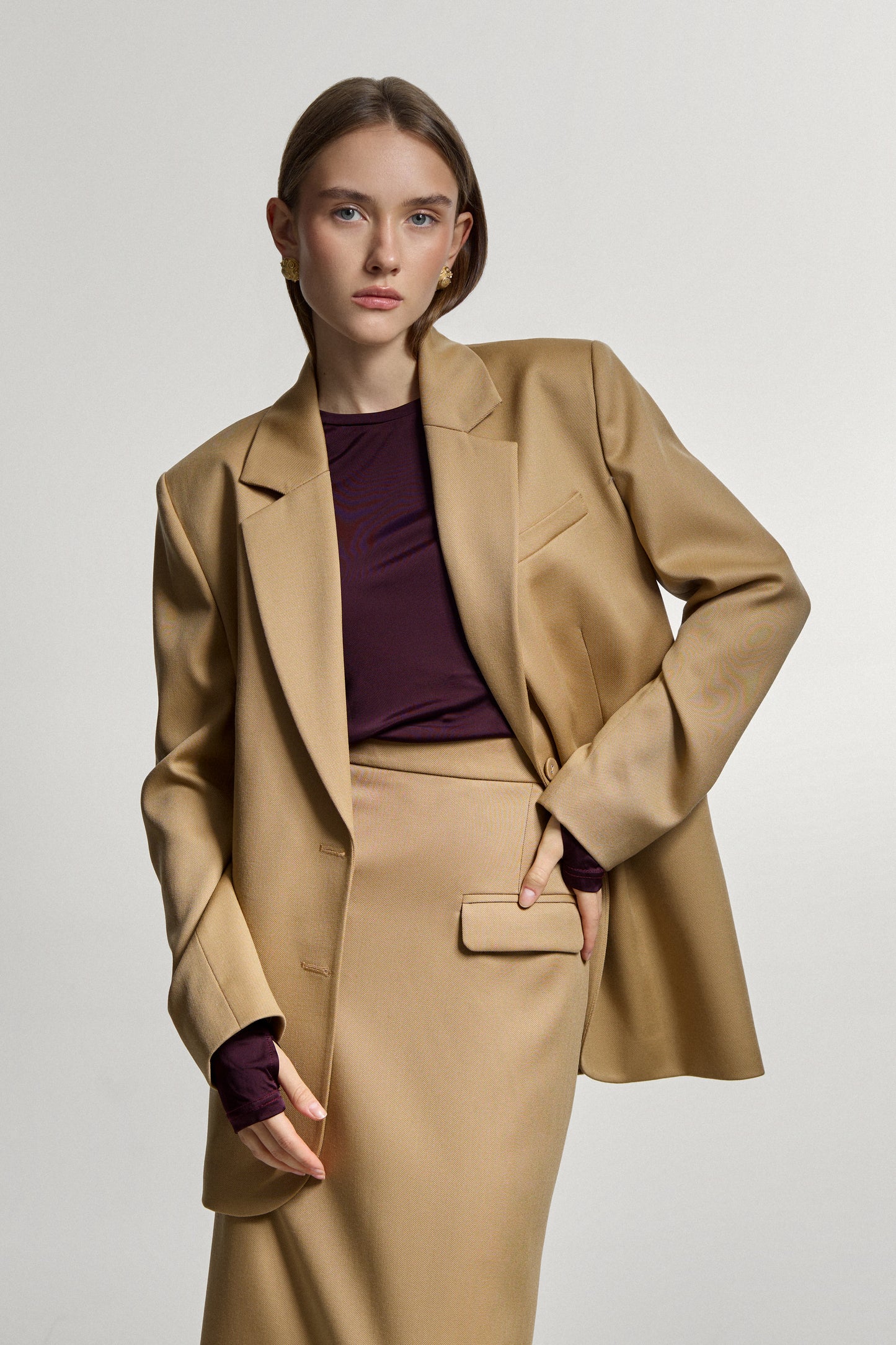 Beige Wool Jacket