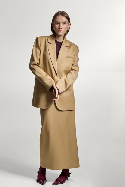 Beige Wool Jacket