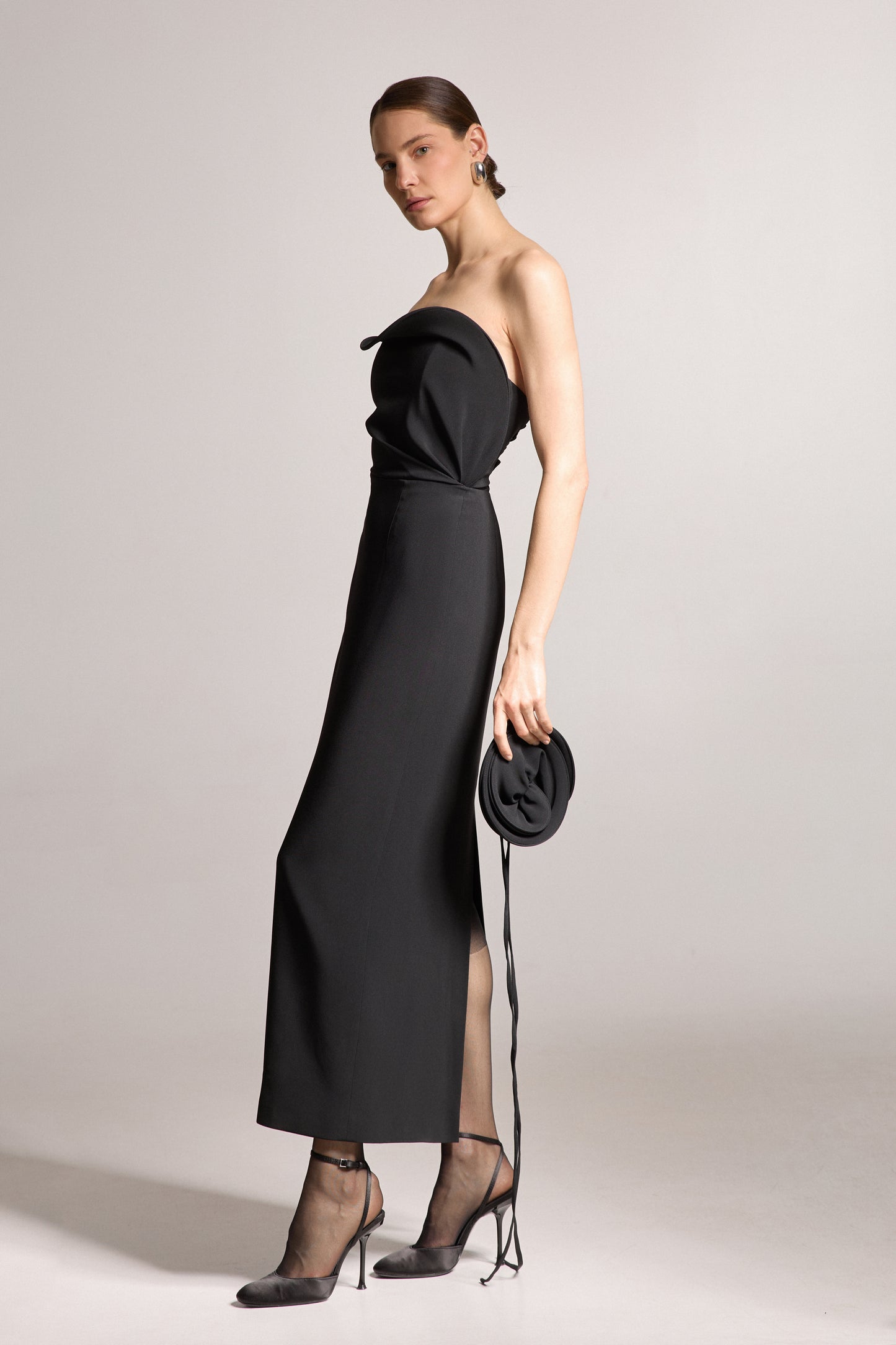 Black Midi Dress Sofia