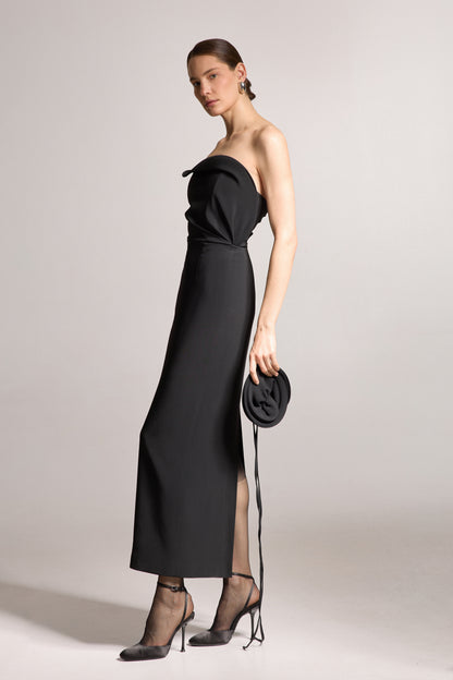 Black Midi Dress Sofia