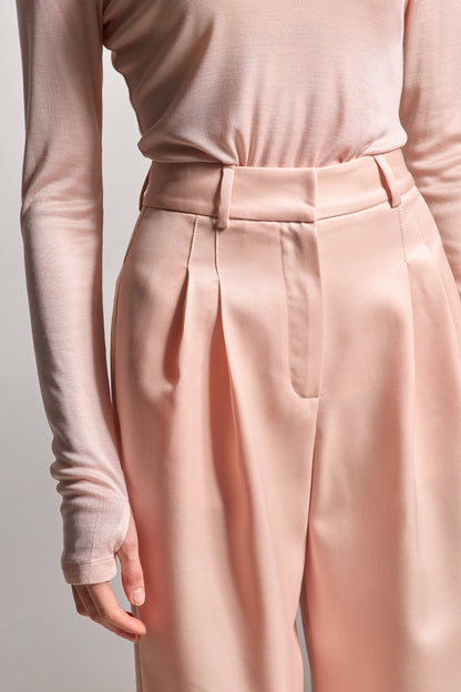 Pink Silk Pants