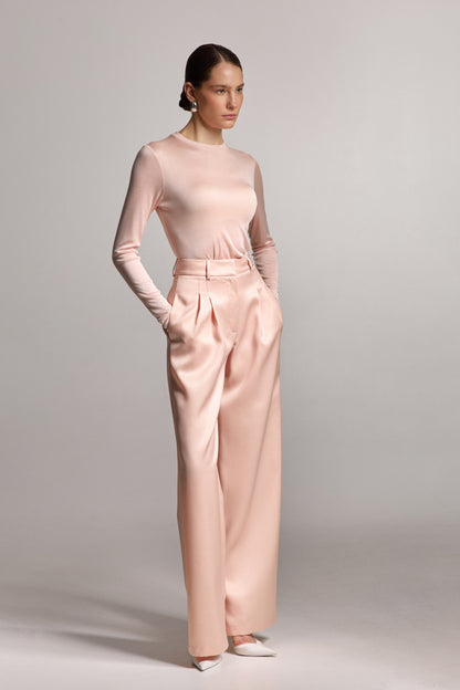 Pink Silk Pants